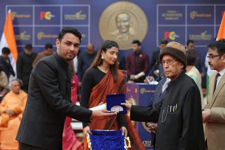 Champion of Change Budania IAS Recognized by Pranab Mukherjee