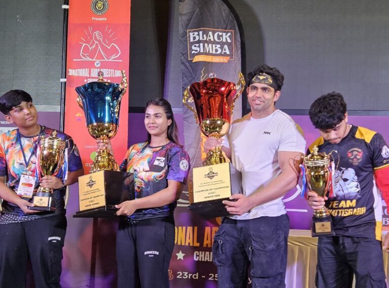 Sandeep Sheoran Crowned India’s Strongest Armwrestler at 5th National Championship Powered by