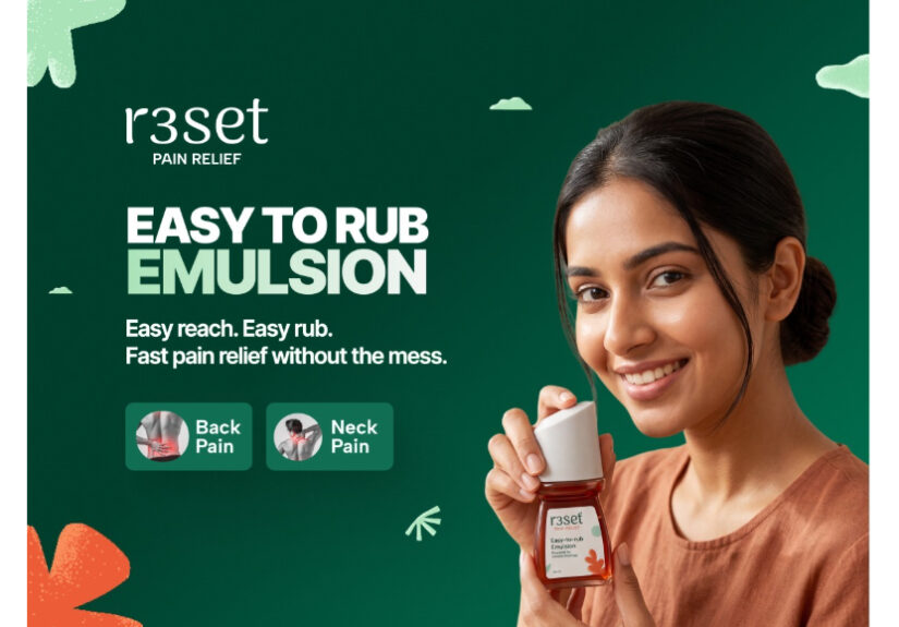 R3SET, Nirgundi, Pain Relief Roll-On , Easy to Rub Emulsion