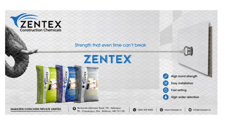 Marazen Conchem, ZENTEX, Tile Adhesives, Construction Chemicals, West Bengal Business